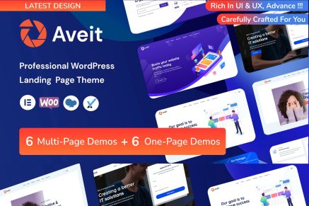 Aveti- Elementor Landing Page 3.5 WordPress Theme