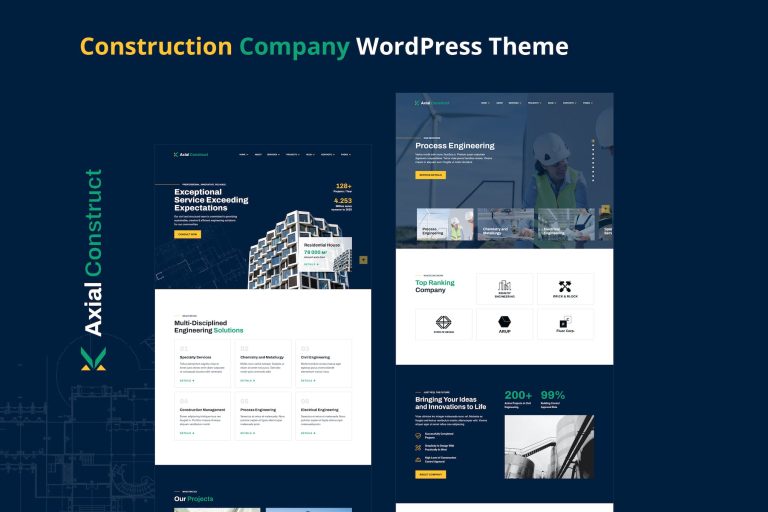 Axial – Construction Company Elementor Template Kit