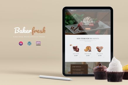 Bakerfresh - Cake Shop WooCommerce 1.1.1 WordPress Theme