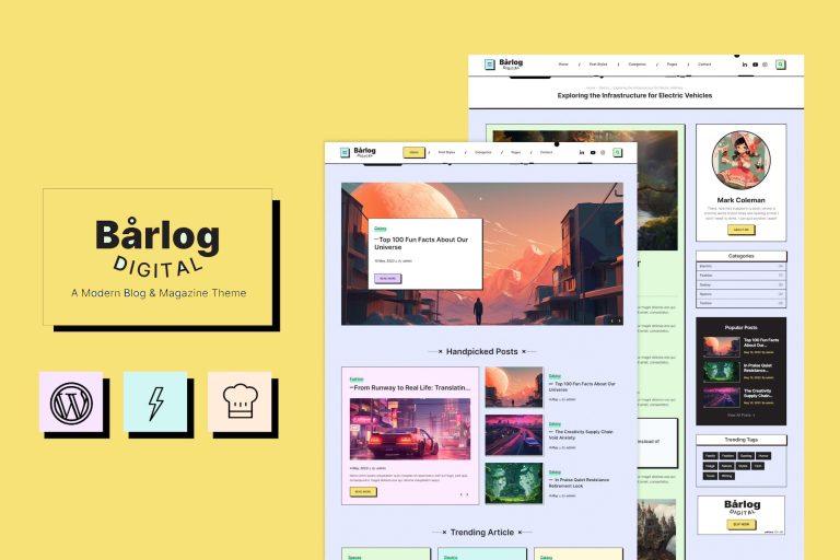 Barlog – A Modern Blog & Magazine Theme