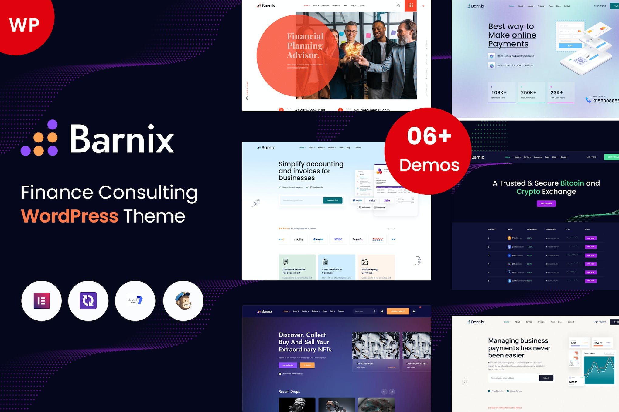 Barnix- Finance Consulting 1.0.1 WordPress Theme