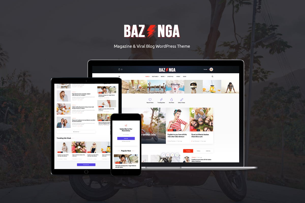 Bazinga 1.1.8 WordPress Theme