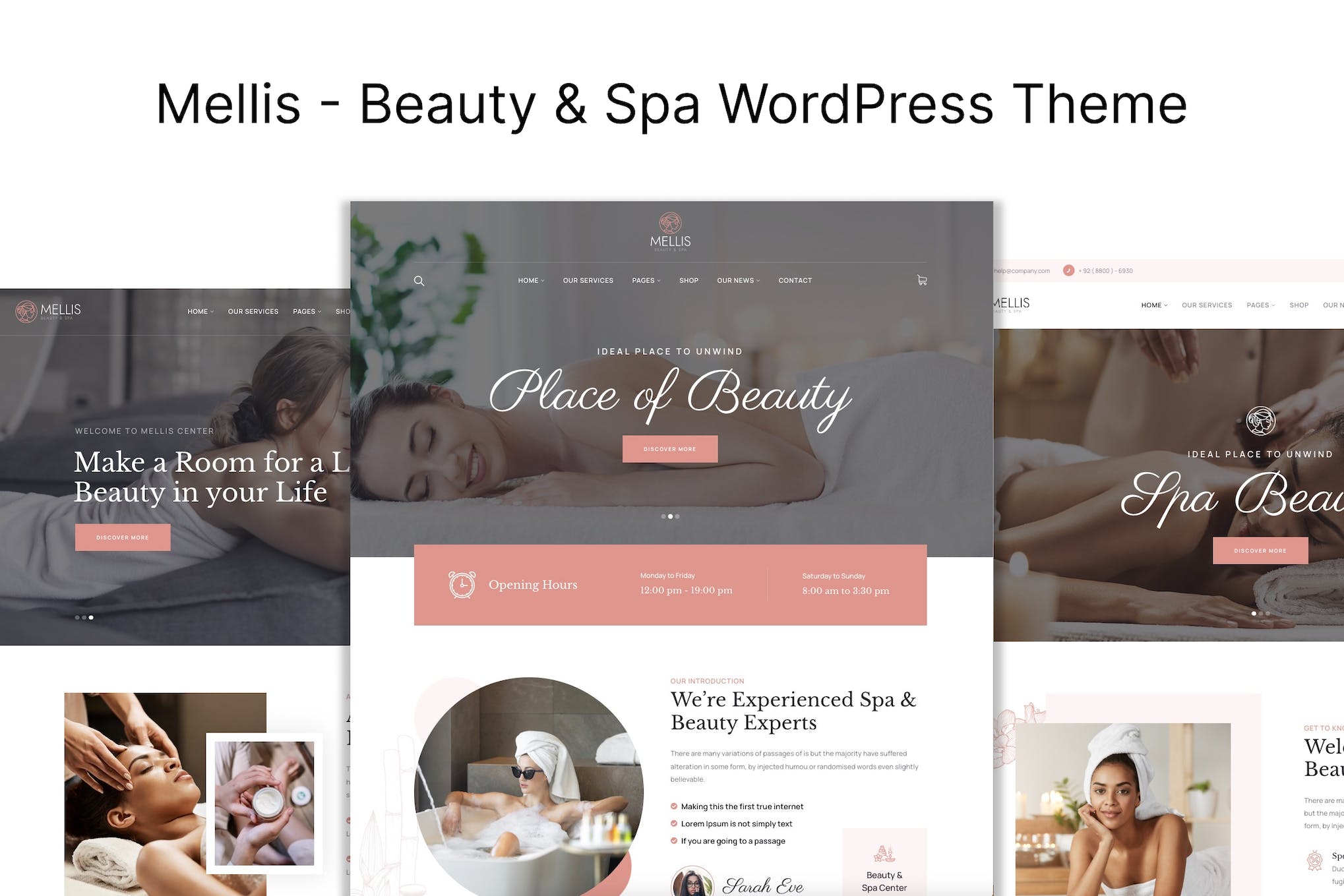 Beauty & Spa - Mellis 1.2.6 WordPress Theme