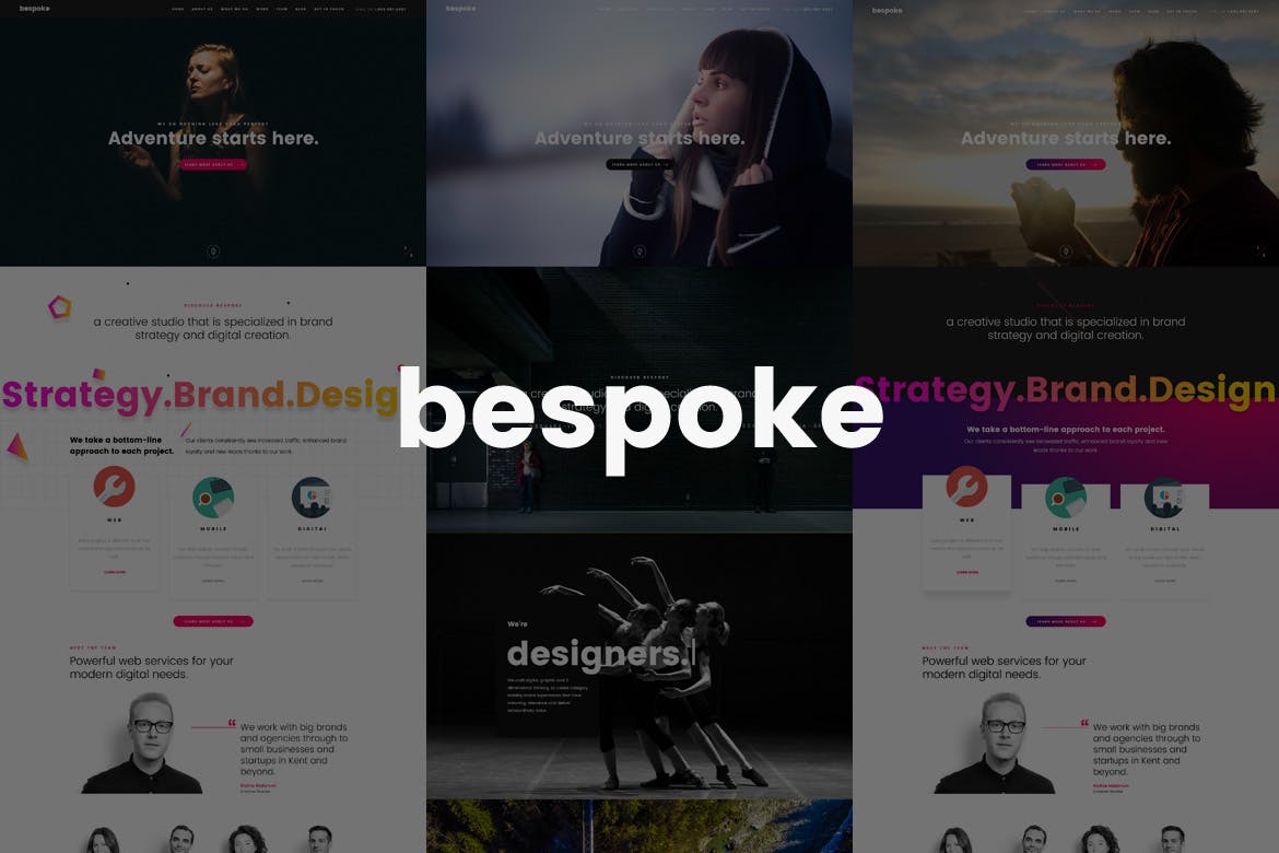 Bespoke- Onepage Creative 1.0 WordPress Theme