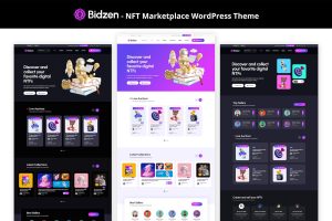 Bidzen – NFT Marketplace WordPress Theme