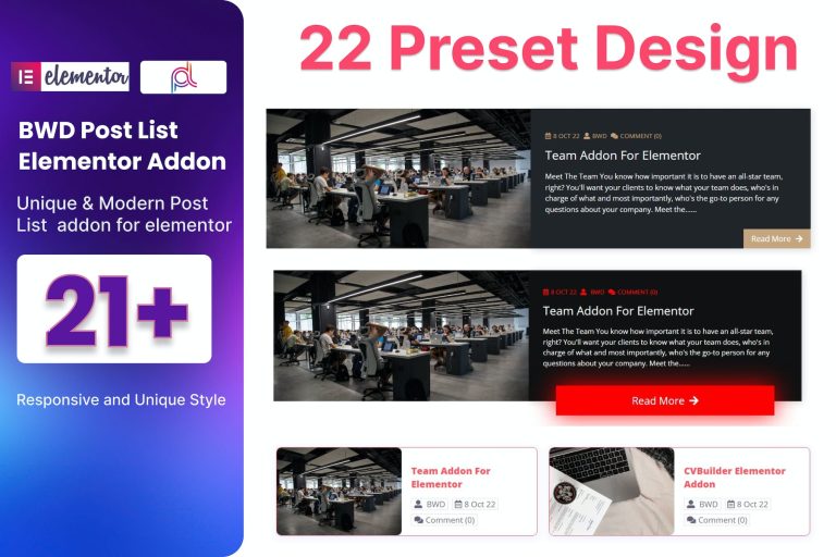 Blog Post List Addon For Elementor