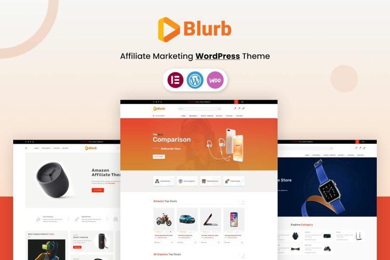 Blurb – Affiliate Marketing WordPress Theme