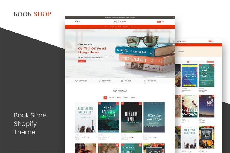Bookly – Book Shop, Bookstore Shopify Theme