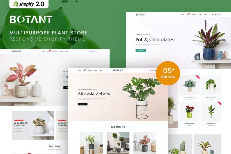 Botant – MultiPurpose Plant Store Shopify Theme