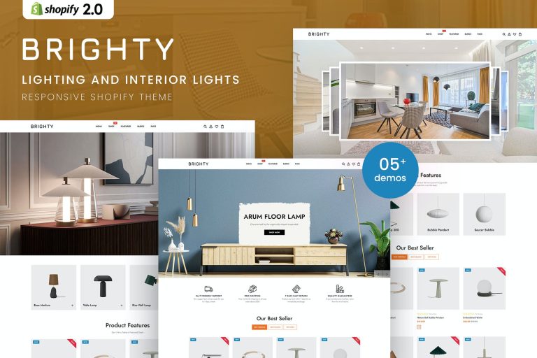 Brighty – Lighting & Interior Lights Shopify Theme