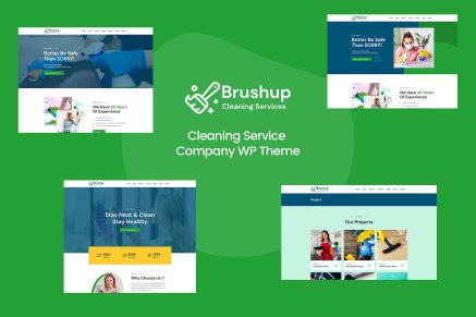 Brushup - Cleaning Service Company 1.3 WordPress Theme
