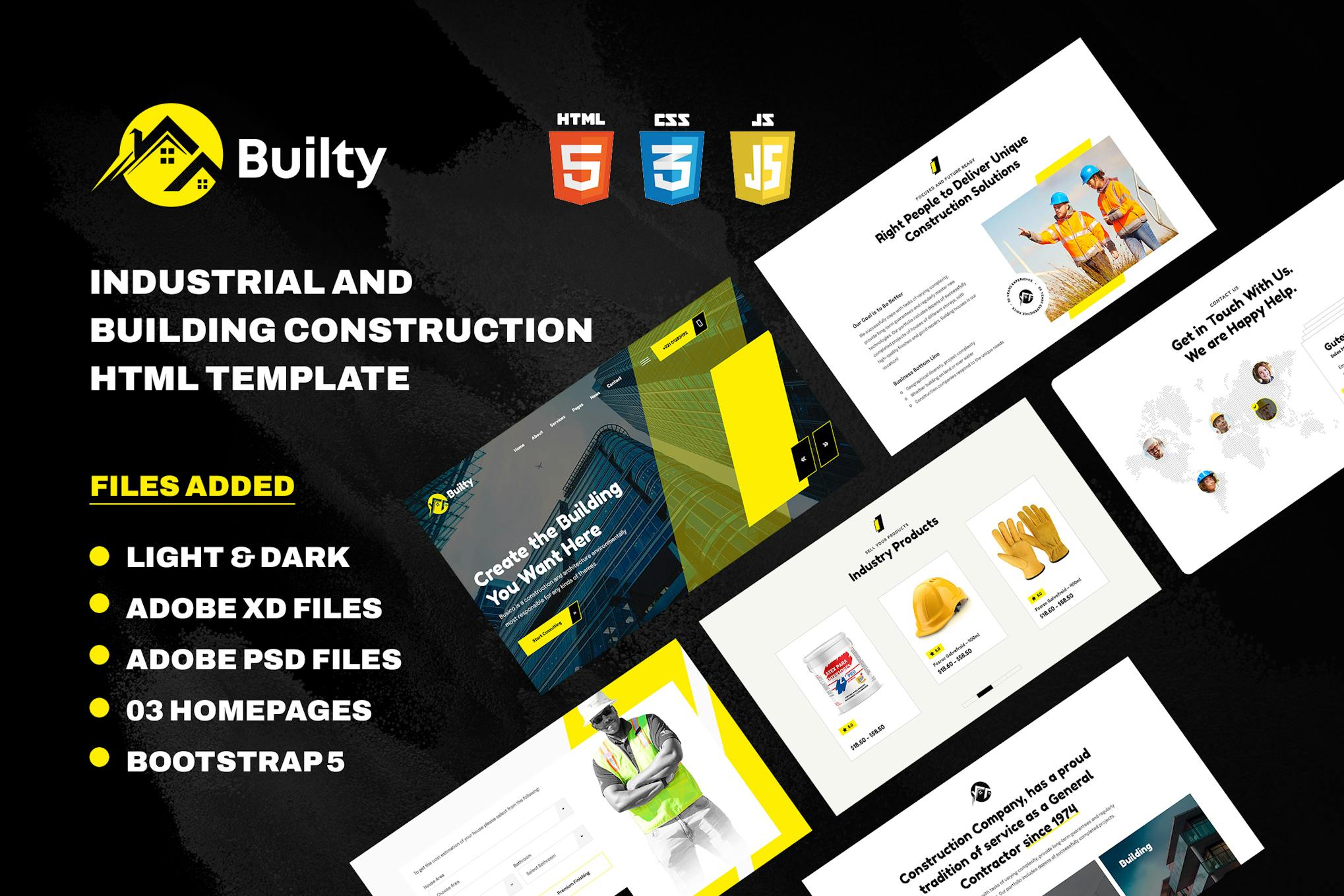 Builty - Industrial and Building Construction HTML