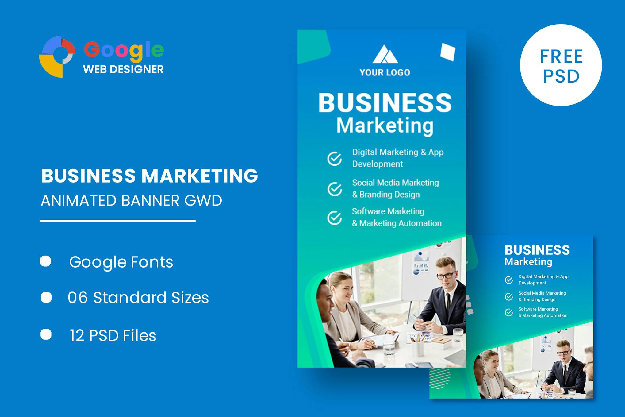 Business Marketing Animated Banner GWD
