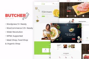 Butcher – Meat, Organic, Bakery WordPress Theme