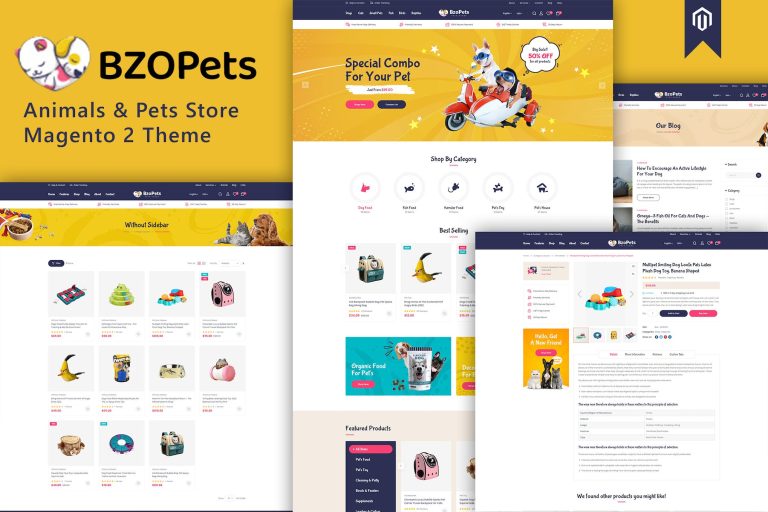 BzoPets – Animals & Pets Store Magento Theme