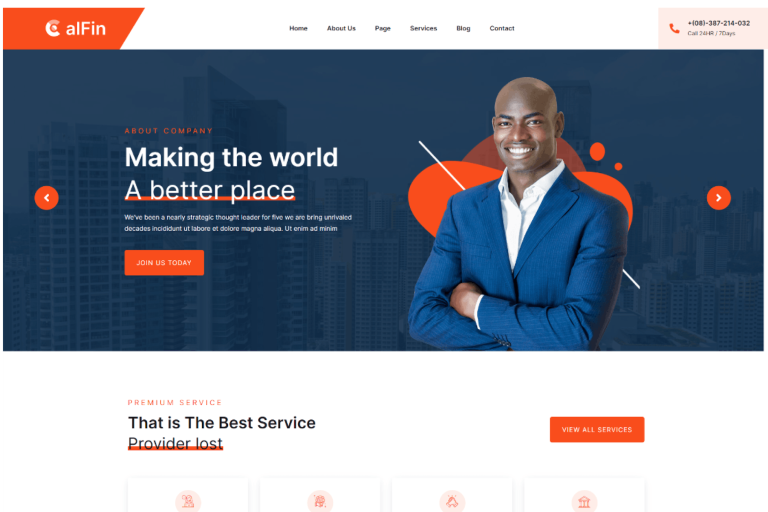 Calfin – Business Finance WordPress Theme
