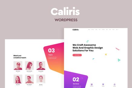 Caliris - Responsive One Page 1.6 WordPress Theme