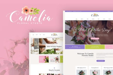 Camelia- A Floral Studio 1.2.13 WordPress Theme