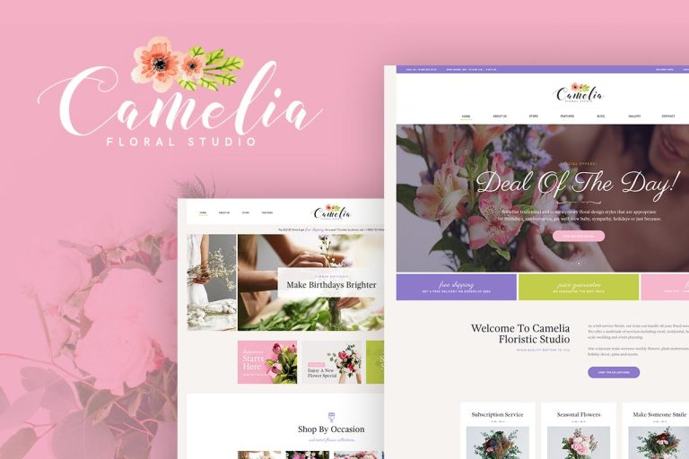 Camelia – A Floral Studio WordPress Theme