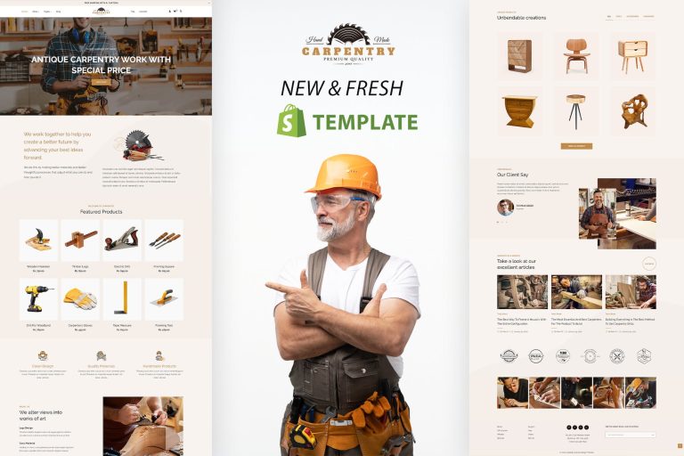 Carpentry – Wooden Crafts, Product Store Shopify