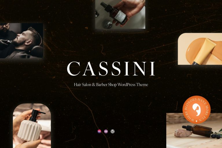 Cassini – Hair Salon & Barber Shop WordPress Theme