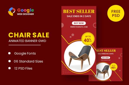 Chair Google Adwords HTML Banner Ads GWD