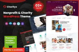 Charityx – Charity & Nonprofit WordPress Theme