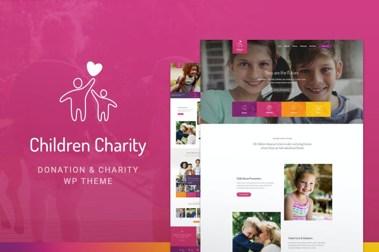 Children Charity – Nonprofit & NGO WordPress Theme