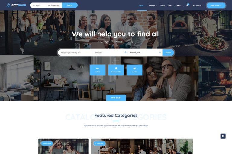 CityBook – Directory & Listing WordPress Theme