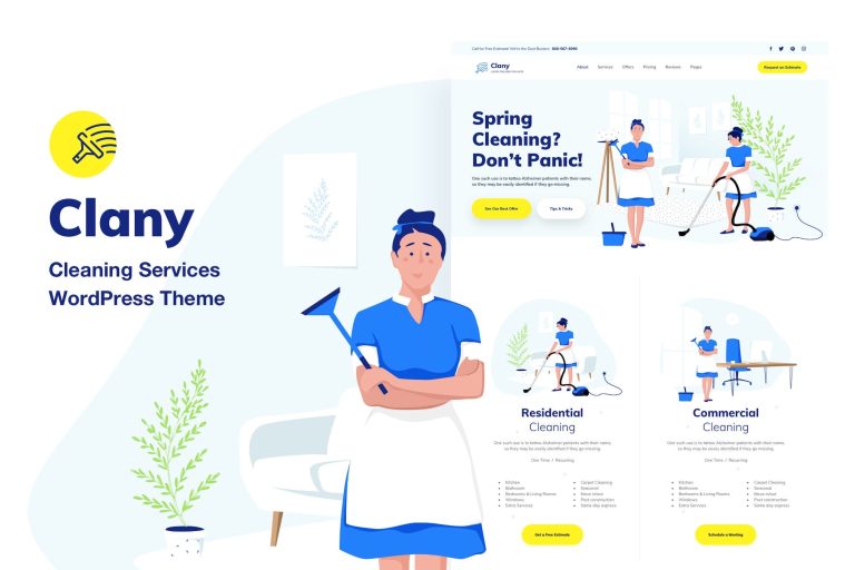 Cleaning Services – WordPress Theme