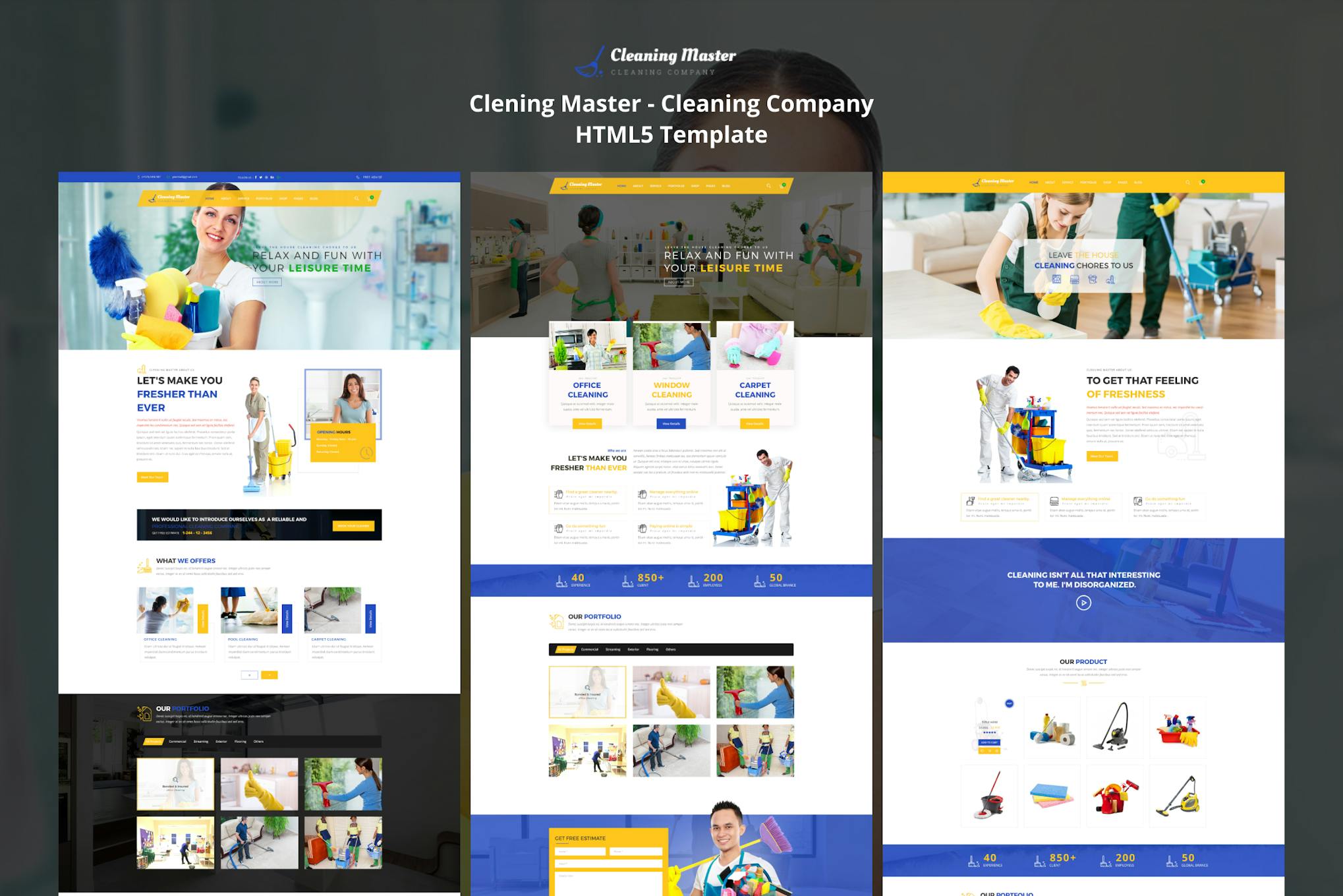 Clening Master - Cleaning Company HTML Template