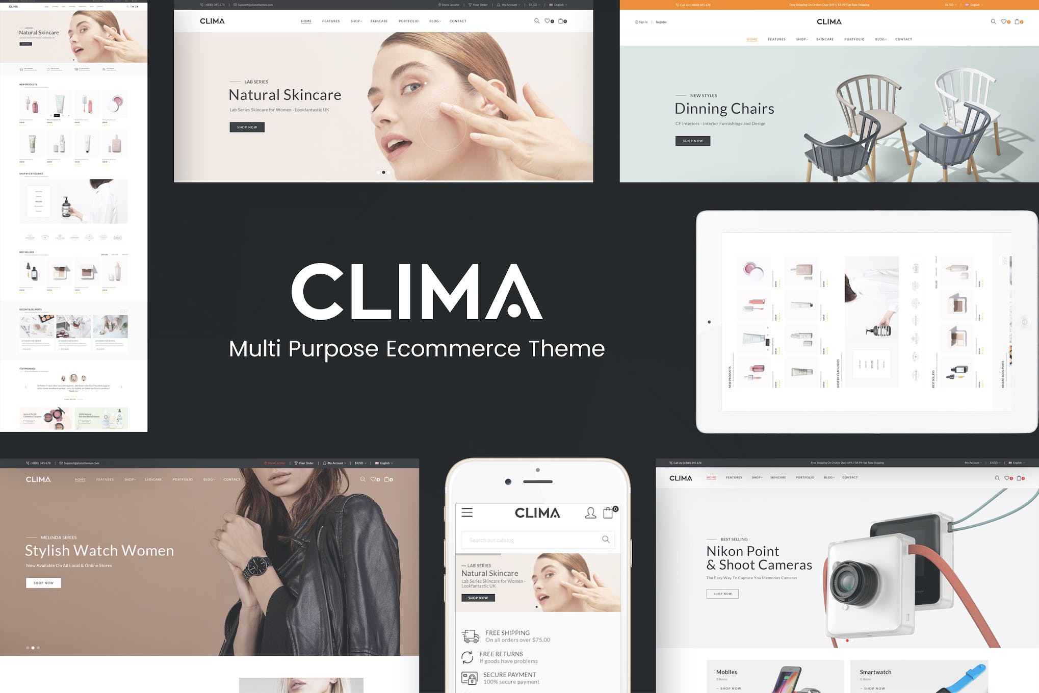Clima- Responsive WooCommerce 1.0.6 WordPress Theme