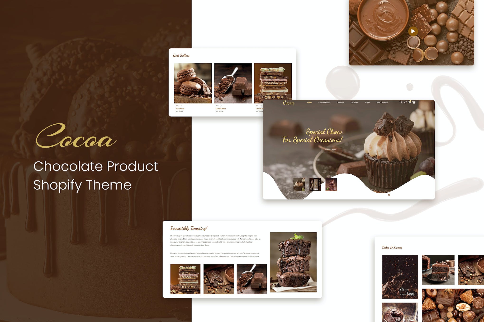 Cocoa - Chocolates Store Shopify Theme