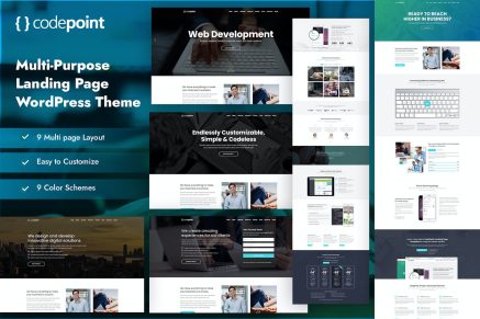 CodePoint - Landing Page 1.2.5 WordPress Theme