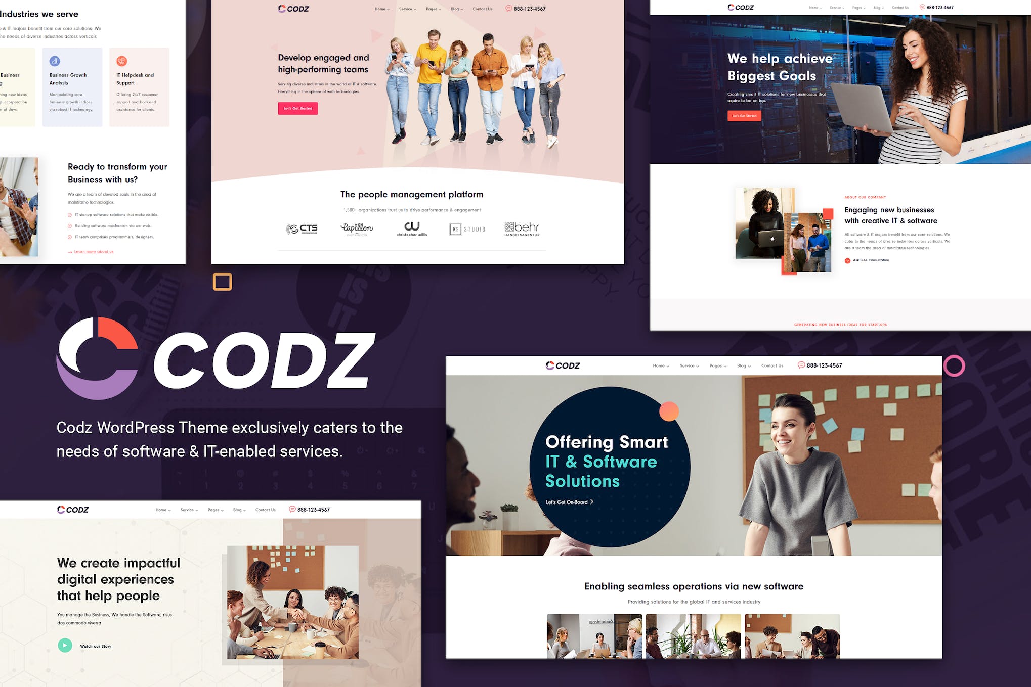 Codz- Software & IT Services 1.0.6 WordPress Theme