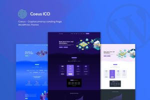 Coeus – Cryptocurrency Landing Page WordPress Them