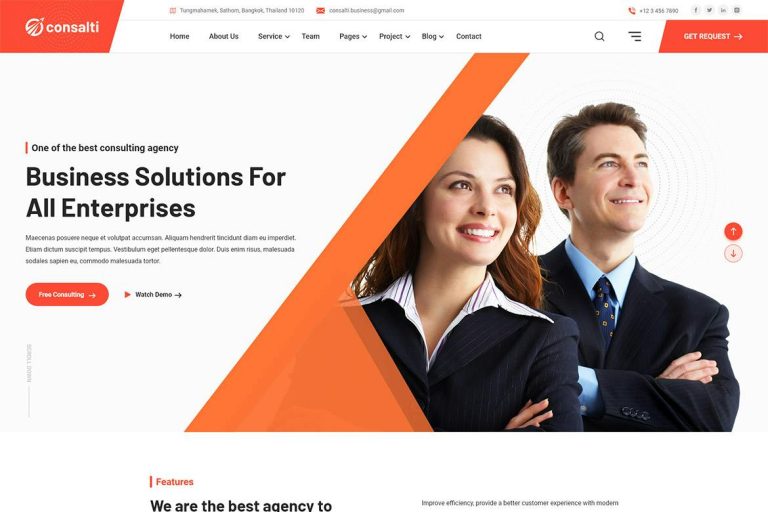 Consalti – Consultancy & Business WordPress Theme