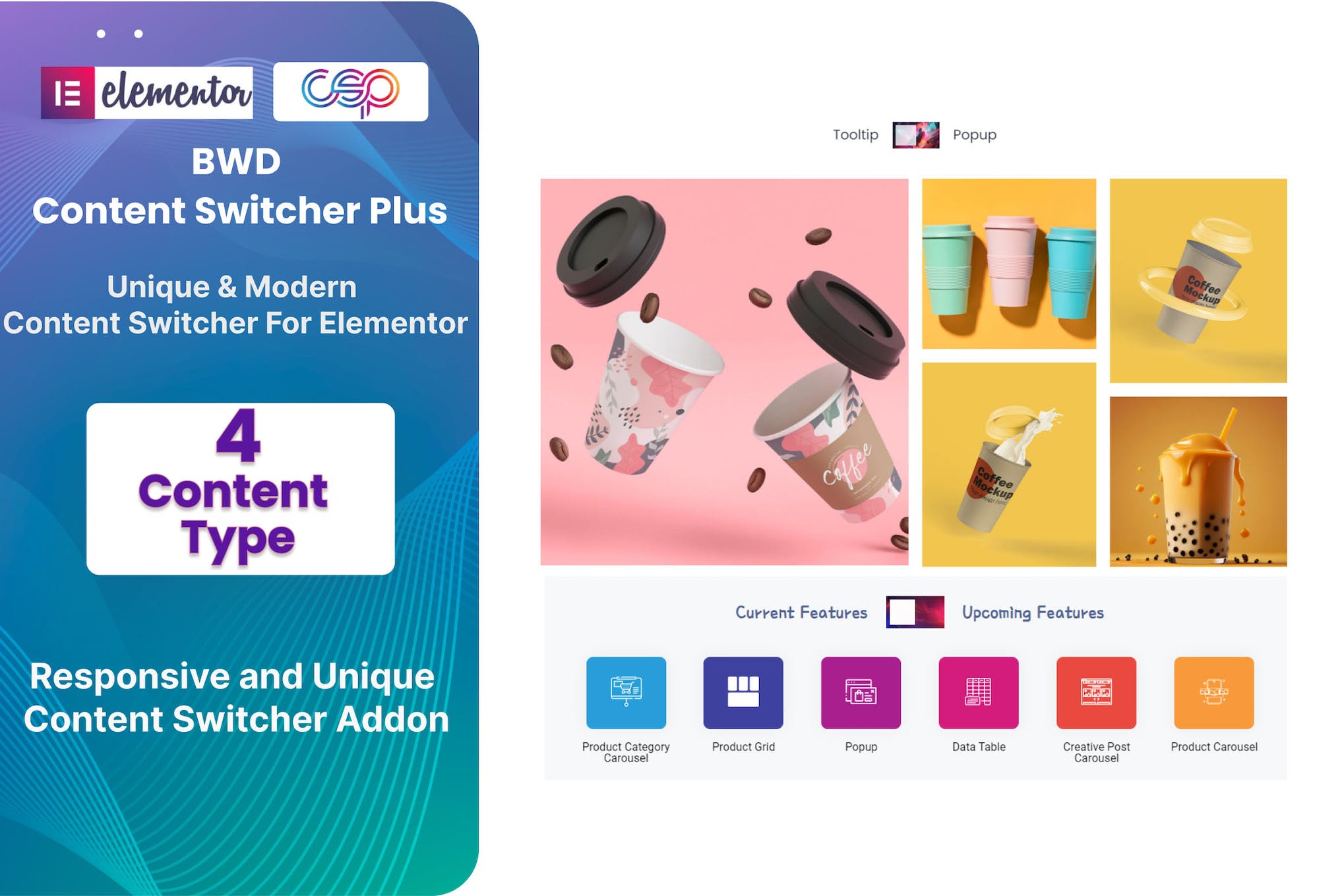 Content Switcher Plus Addon For Elementor 1.0