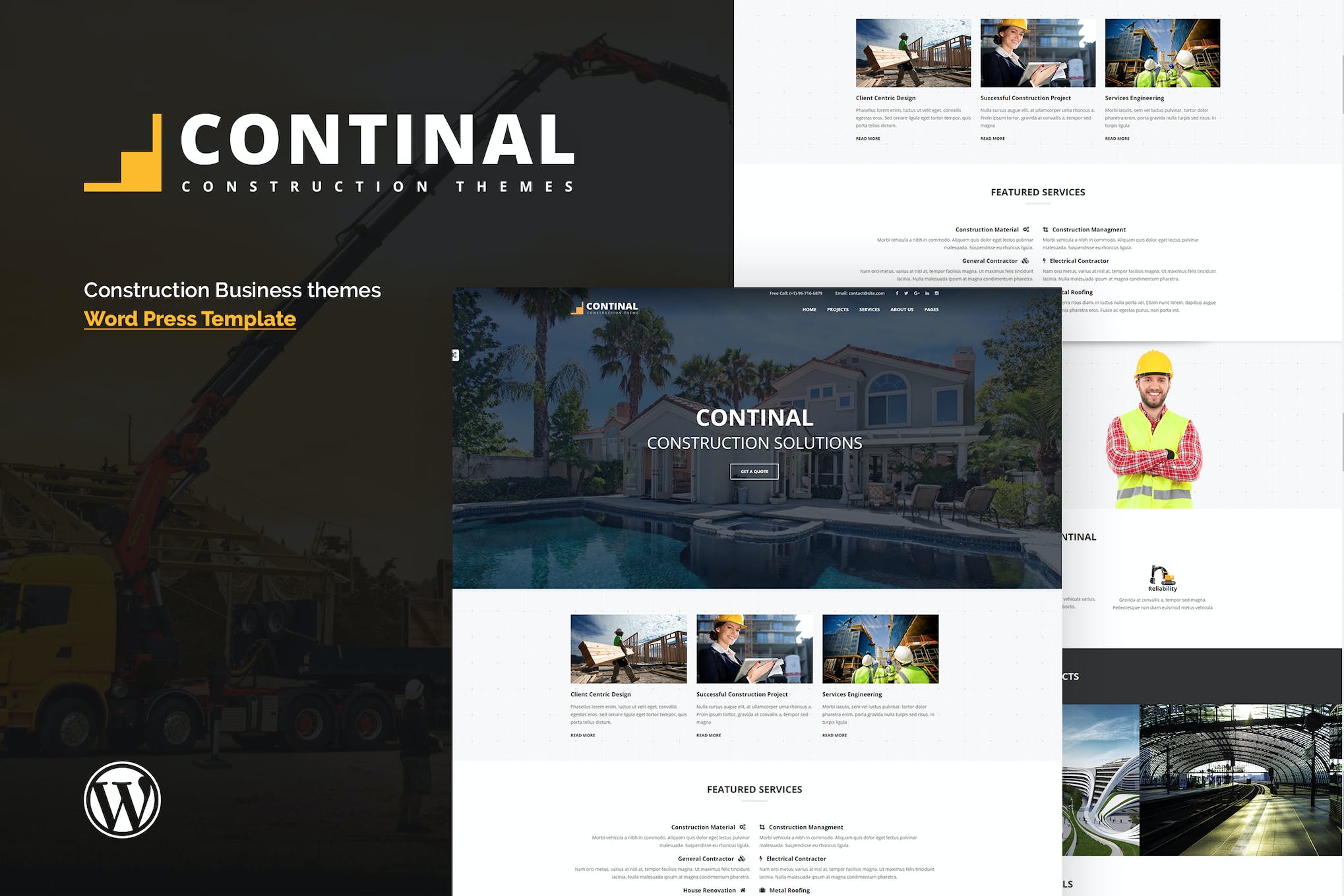 Continal- Construction & Business 1.5.0 WordPress Theme