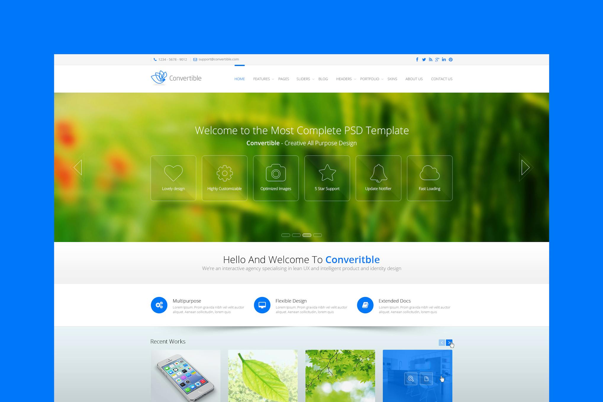 Convertible - Responsive HTML Template
