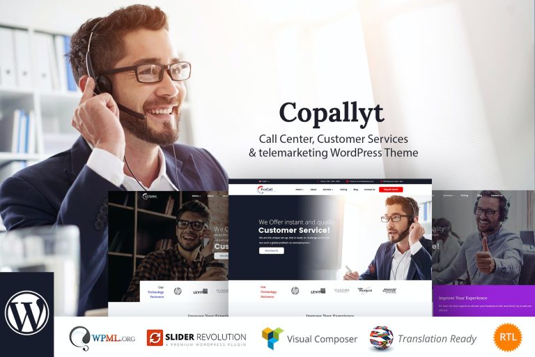 Copallyt – Call Center & Telemarketing WordPress Theme
