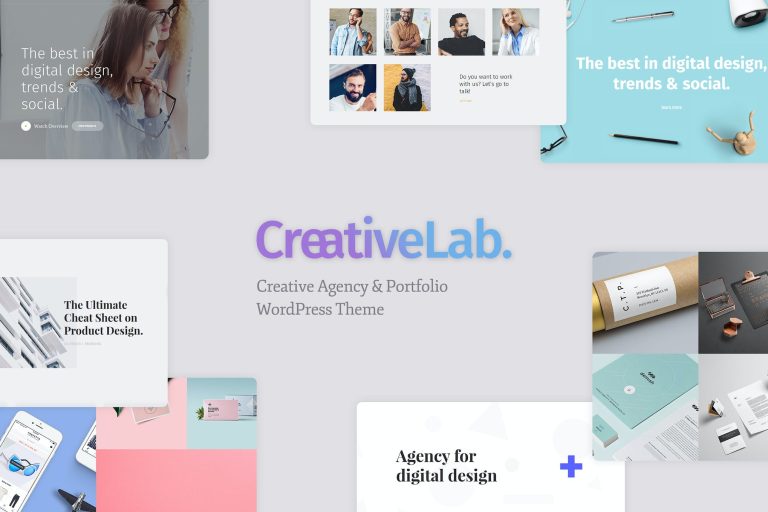 Creative Lab – Creative Studio & Agency Portfolio WordPress Theme
