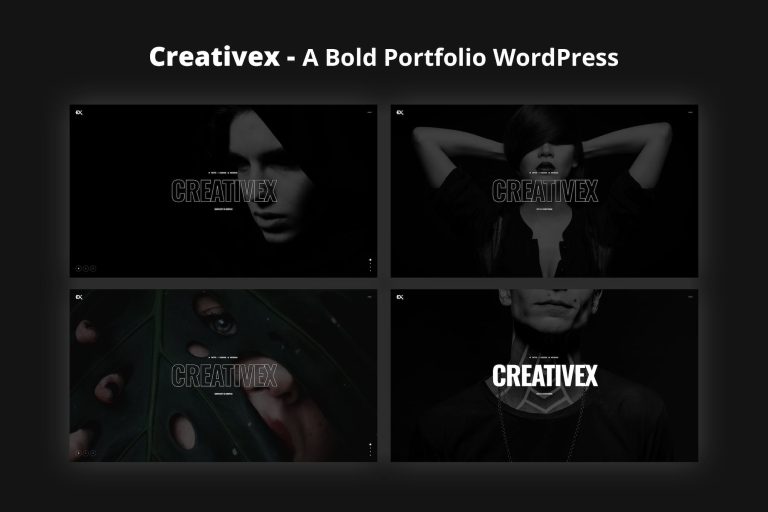 Creativex – A Bold Portfolio WordPress Theme