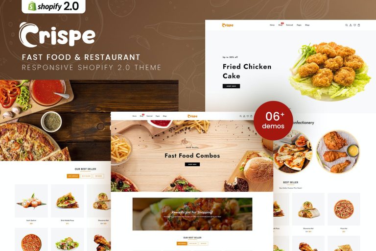 Crispe – Fast Food & Restaurant Shopify Theme