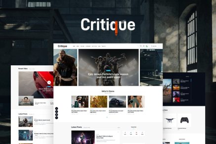 Critique 1.19.0 WordPress Theme