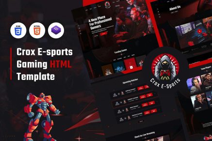 CROX - Esports & Gaming HTML Template