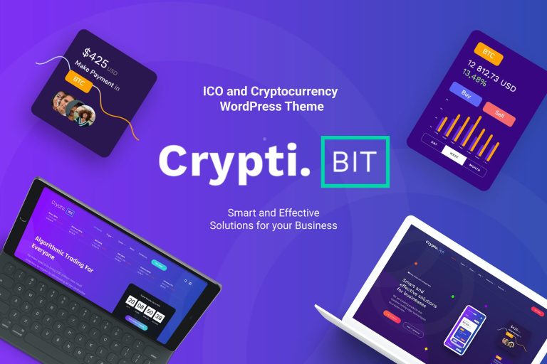 CryptiBIT – Cryptocurrency, ICO WordPress Theme