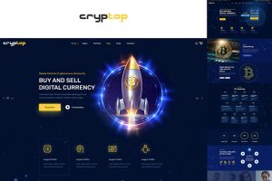 CrypTop – ICO Landing and CryptoCurrency WordPress