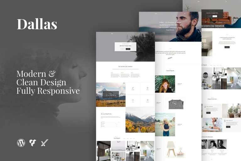 Dallas – Minimal Agency & Portfolio HTML Template