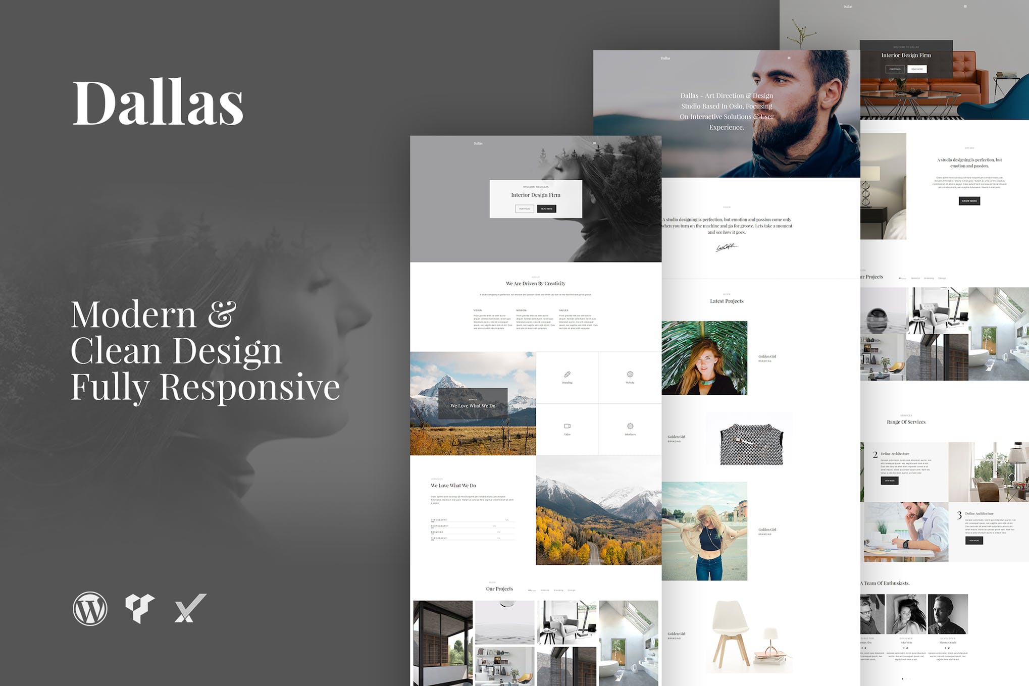 Dallas Minimal Portfolio Business 1.4.2 WordPress Theme